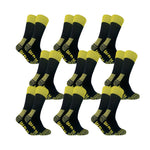 Load image into Gallery viewer, WRK 9Pk Heavy Duty Cotton Blend Hi-Vis Work Sock