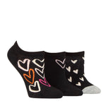 Load image into Gallery viewer, CAROLINE GARDNER 3PK Trainer Socks with Hearts - Womens
