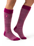 Load image into Gallery viewer, HEAT HOLDERS Ribbed Cuff Long Boot Socks- Womens 4-8