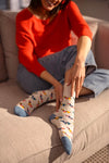 Load image into Gallery viewer, GENTLE GRIP 3Pk Crew Socks-Fun feet - Womens 4-8