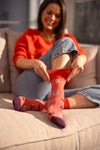 Load image into Gallery viewer, GENTLE GRIP 3Pk Crew Socks-Fun feet - Womens 4-8