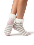 Load image into Gallery viewer, HEAT HOLDERS Feather Cuff Sleep Socks - Womens