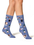 Load image into Gallery viewer, Heat Holders Warm Wishes Hobby Womens Lite Sock - BOOK WORM