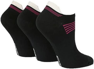 GLENMUIR 3PK Compression Trainer Sport Socks - Women's 4-8