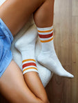 Load image into Gallery viewer, BIRD 1PK FELIX Sustainable Organic Egyptian Cotton Athletic Sports Crew Socks - Women's