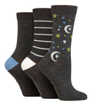 Load image into Gallery viewer, SOCKSHOP 3PK Patterned Bamboo Crew Socks - Women's 4-8