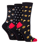Load image into Gallery viewer, LAZY PANDA Ladies 3PK Bamboo Novelty Socks
