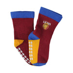 Load image into Gallery viewer, AFL Brisbane Lions 4Pk Infant Socks