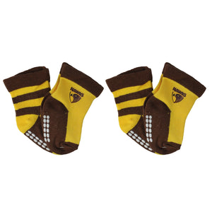 AFL Hawthorn Hawks 4Pk Infant Socks