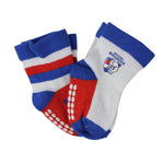 Load image into Gallery viewer, AFL Western Bulldogs 4Pk Infant Socks