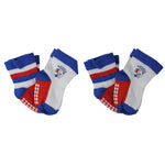 Load image into Gallery viewer, AFL Western Bulldogs 4Pk Infant Socks