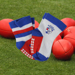 Load image into Gallery viewer, AFL Western Bulldogs 4Pk Infant Socks