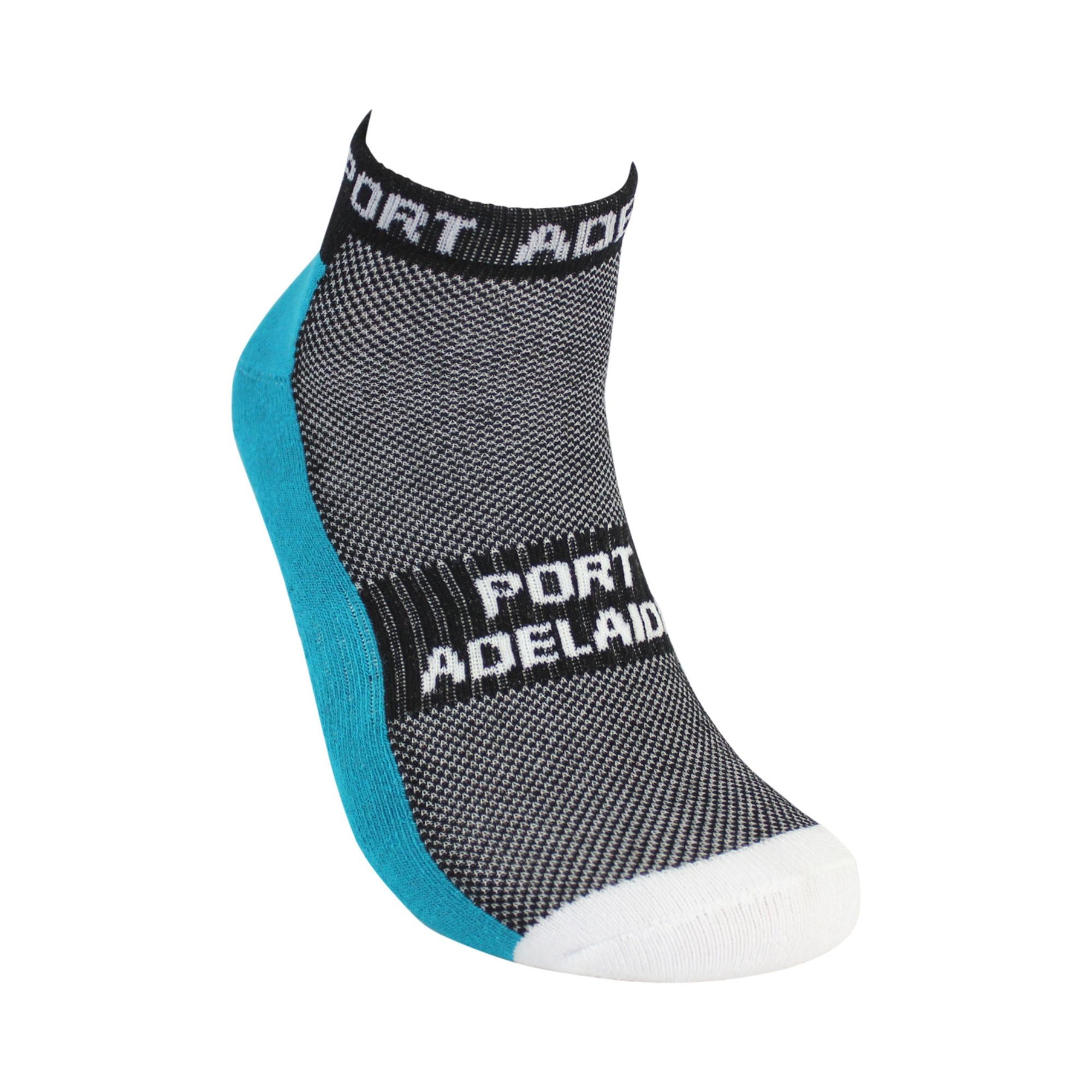 AFL Port Adelaide Power 4Pk High Performance Ankle Sports Socks