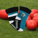 Load image into Gallery viewer, AFL Port Adelaide Power 4Pk Infant Socks