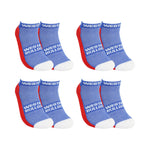 Load image into Gallery viewer, AFL Western Bulldogs 4Pk High Performance Ankle Socks