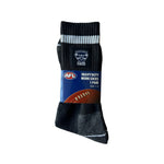 Load image into Gallery viewer, AFL Geelong Cats 2Pk Heavy Duty Work Sock