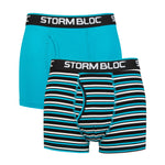 Load image into Gallery viewer, STORM BLOC 2PK Bamboo Blend Fitted Trunks - Men's