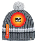 Load image into Gallery viewer, HEAT HOLDERS Derwent Chunky Rib Pom Pom Thermal Beanie - Mens