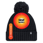 Load image into Gallery viewer, HEAT HOLDERS Arden Ribbed Hat Turnover Thermal Beanie & Pom Pom -Womens