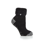 Load image into Gallery viewer, HEAT HOLDERS Kids Original Lounge Socks with Turnover Feather Top