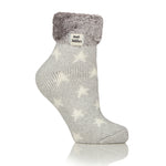 Load image into Gallery viewer, HEAT HOLDERS Feather Cuff Sleep Socks - Womens