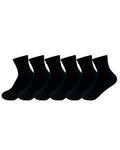 Load image into Gallery viewer, WRK Kids 6PK Back to School Bamboo 1/4 Crew Socks