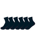 Load image into Gallery viewer, WRK Kids 6PK Back to School Bamboo 1/4 Crew Socks