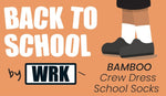 Load image into Gallery viewer, WRK Kids 6PK Back to School Bamboo Dress Socks