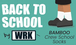 Load image into Gallery viewer, WRK Kids 6PK Back to School Bamboo Crew Socks