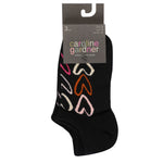 Load image into Gallery viewer, CAROLINE GARDNER 3PK Trainer Socks with Hearts - Womens
