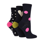 Load image into Gallery viewer, CAROLINE GARDNER 3PK PATTERNED COTTON SOCKS - Women&#39;s
