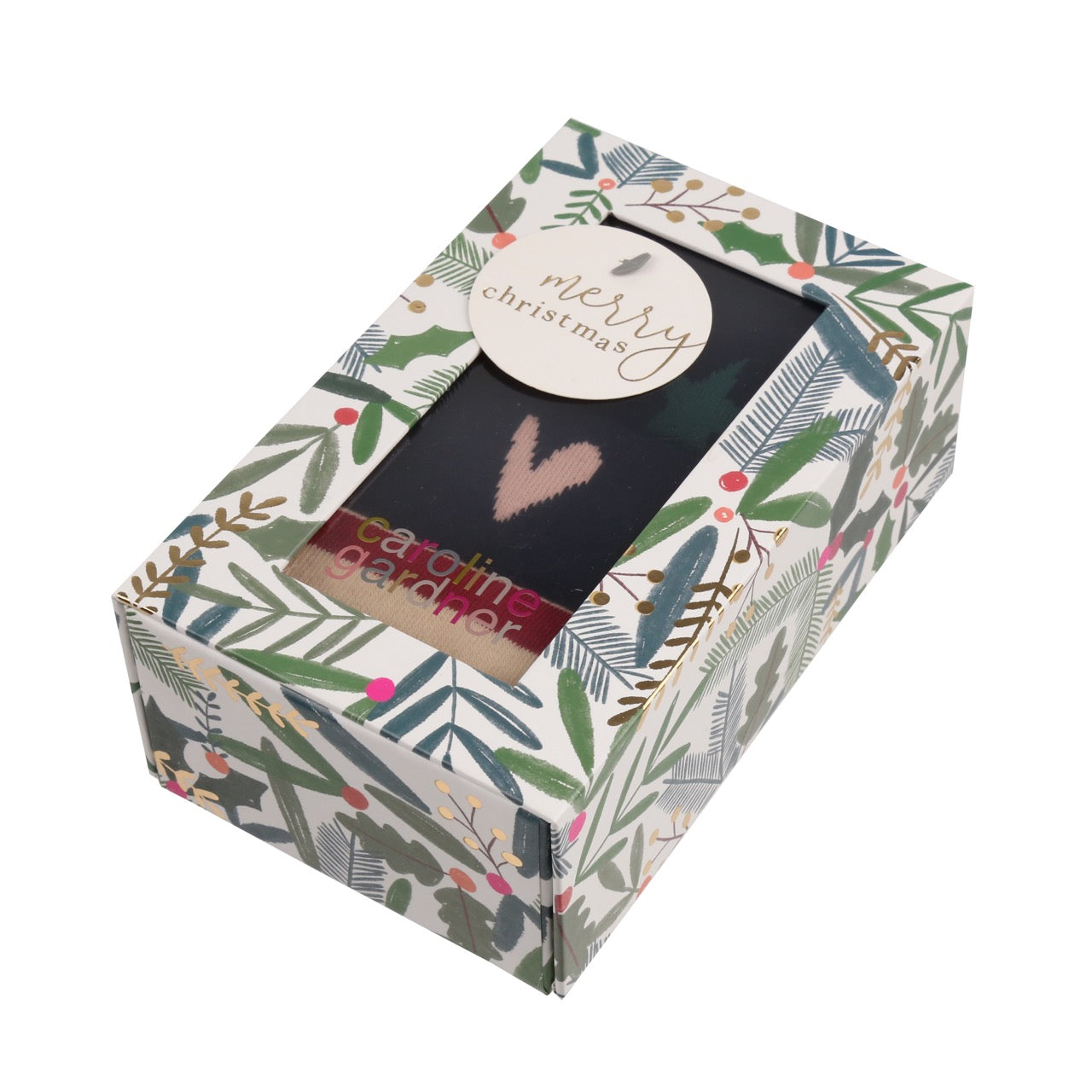 CAROLINE GARDNER 3PK Christmas Gift Boxed Cotton Socks - Women's
