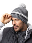 Load image into Gallery viewer, HEAT HOLDERS Derwent Chunky Rib Pom Pom Thermal Beanie - Mens
