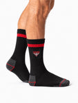 Load image into Gallery viewer, AFL Essendon Bombers 2pk Heavy Duty Work Sock