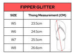 Load image into Gallery viewer, Fipper Glitter Natural Rubber Thongs - Womens