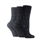 Load image into Gallery viewer, GENTLE GRIP 3PK Crew Socks Classic Fine Dots - Women's