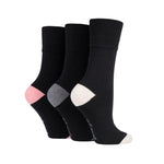 Load image into Gallery viewer, GENTLE GRIP 3Pk Crew Socks- Heel & Toe - Womens 4-8