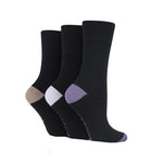 Load image into Gallery viewer, GENTLE GRIP 3Pk Crew Socks- Heel & Toe - Womens 4-8