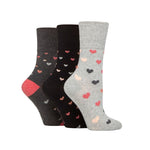 Load image into Gallery viewer, GENTLE GRIP 3Pk Crew Socks - Prints - Womens 4-8