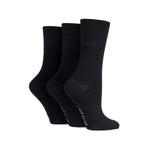 Load image into Gallery viewer, GENTLE GRIP 3Pk Plain Crew Socks - Womens