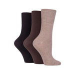 Load image into Gallery viewer, IOMI FOOTNURSE 3Pk Gentle Grip Diabetic Socks-Womens 4-8