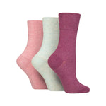 Load image into Gallery viewer, IOMI FOOTNURSE 3Pk Gentle Grip Diabetic Socks-Womens 4-8