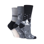 Load image into Gallery viewer, GENTLE GRIP 3Pk Crew Socks-Fun feet - Womens 4-8