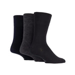 Load image into Gallery viewer, GENTLE GRIP 3Pk Plain Business Socks - Men's Bigfoot