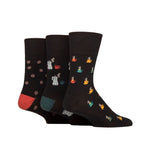 Load image into Gallery viewer, GENTLE GRIP 3PK Business Socks-Fun Feet-Mens 6-11