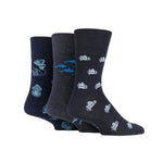 Load image into Gallery viewer, GENTLE GRIP 3PK Business Socks-Fun Feet-Mens 6-11