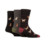 Load image into Gallery viewer, GENTLE GRIP 3PK Business Socks-Fun Feet-Mens 6-11