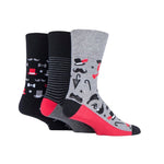 Load image into Gallery viewer, GENTLE GRIP 3PK Business Socks-Fun Feet-Mens 6-11