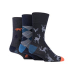 Load image into Gallery viewer, GENTLE GRIP 3PK Business Socks-Fun Feet-Mens 6-11