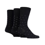 Load image into Gallery viewer, GENTLE GRIP 3Pk Business Socks - Micro Print - Mens 6-11